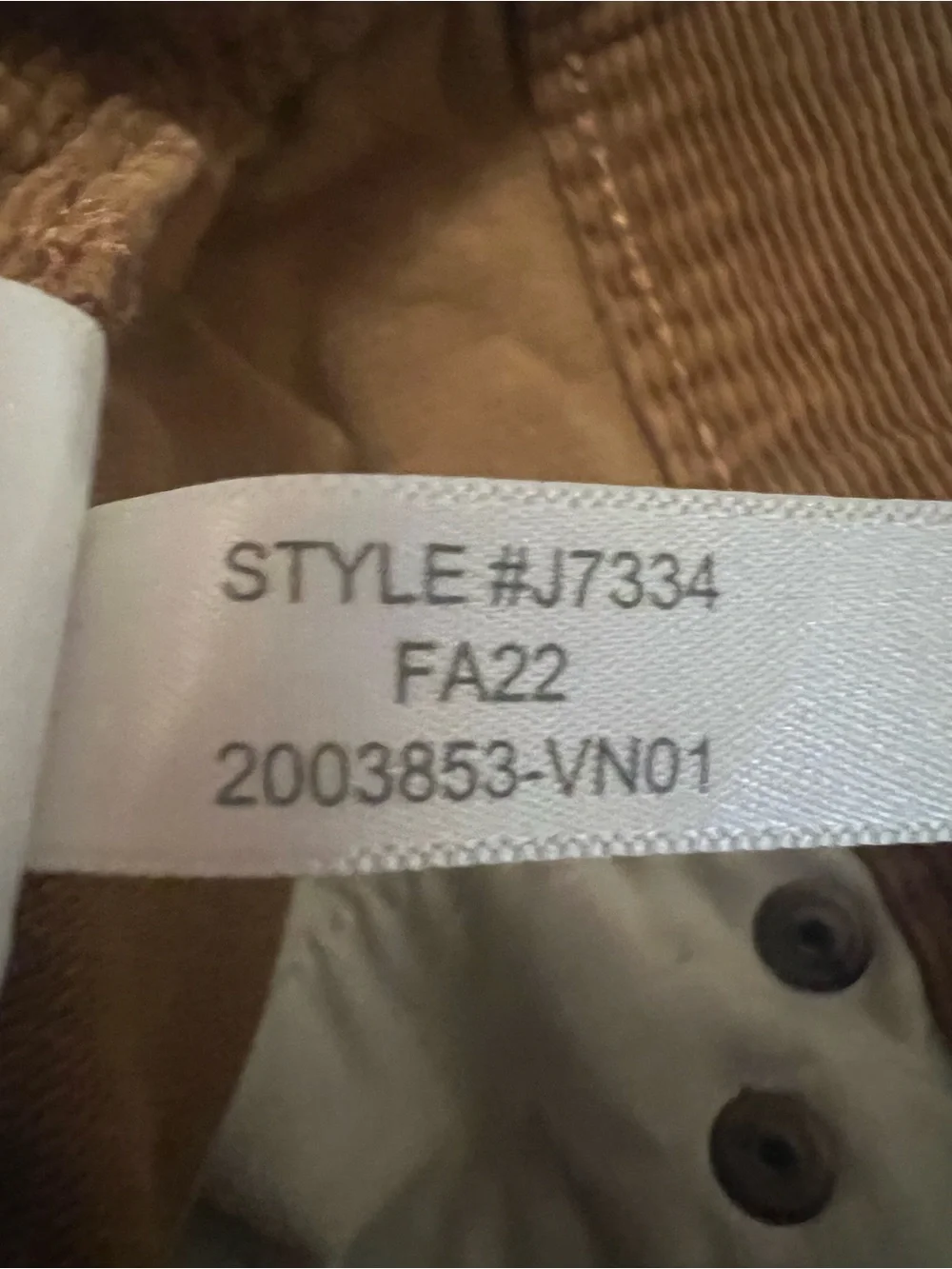 J. Crew Men's Flex Slim Fit Brown Corduroy Pants Sz 30x30